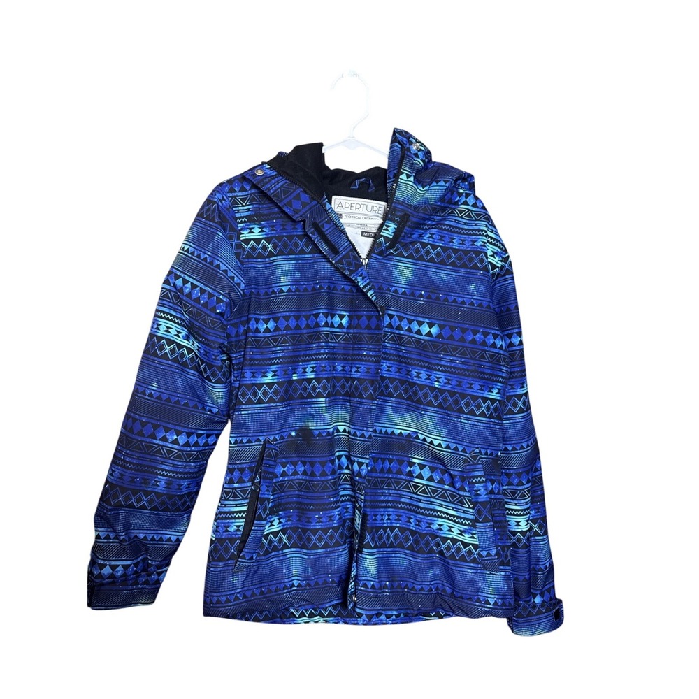 Aperture Snow Boarding Skiing Blue Women's Jacket Size Med 10000 MM‎ Waterproof